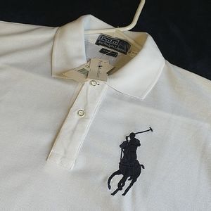 NWT Big pony polo Ralph Lauren XL white/navy blue